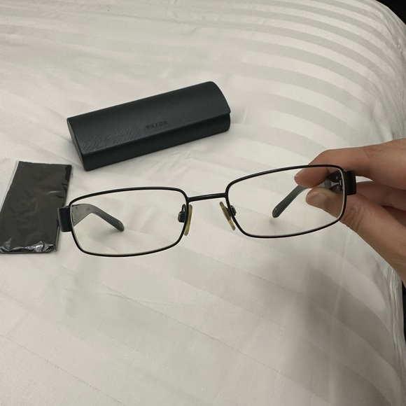 Prada Men's Eyeglasses VPR51L VPR/51/L 1BO/1O Matte Black Optical Frame - Picture 6 of 7